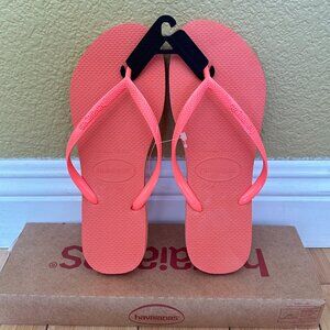 Havaianas Women's Slim Flip Flops: Coral Chic
